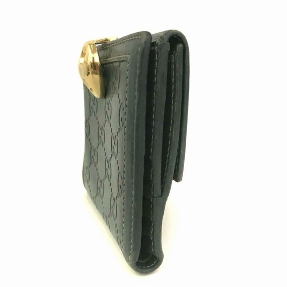 Gucci Vintage Guccissima GG Embossed Leather Bifold Wallet – Green - Picture 10 of 15